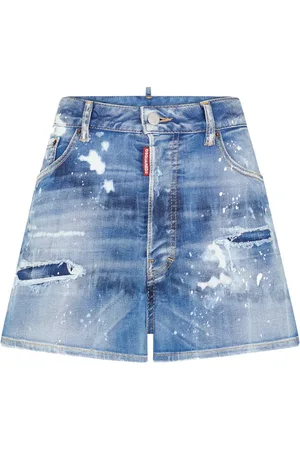 Dsquared2 Shorts de mezclilla con etiqueta del logo