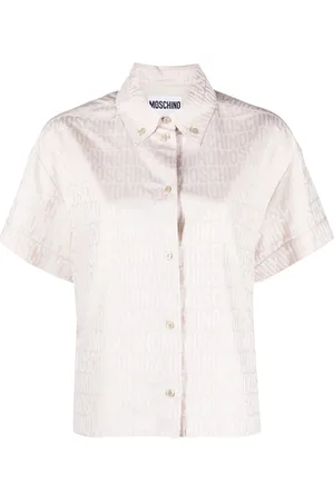 Moschino Camisa con logo en jacquard