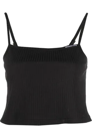 Alexander Wang Top tejido de canalé corto