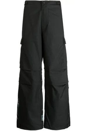 Maharishi Pantalones con dragón estampado y cordones