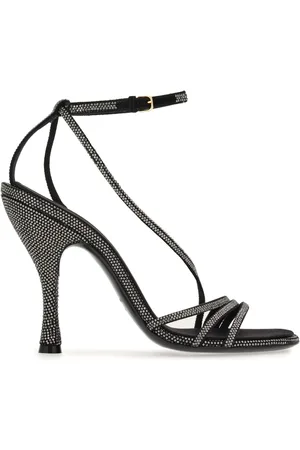 Salvatore Ferragamo Sandalias con detalles de cristal y tacón de 105mm