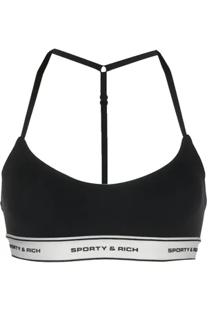 Sporty & Rich Bra deportivo con banda del logo