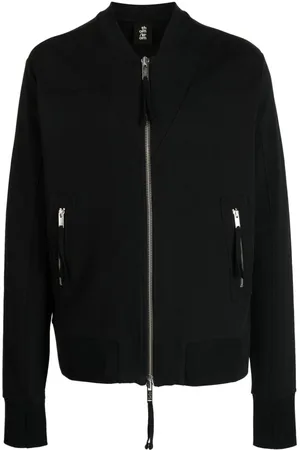 THOM KROM Chamarra bomber con cuello mao y cierre
