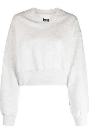 Izzue Sudadera con cuello en V y detalle de strass