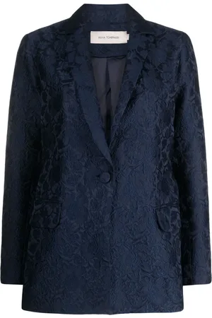 Silvia Tcherassi Blazer en jacquard Cuneo con botones