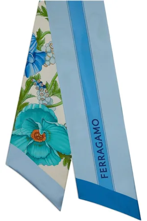 Salvatore Ferragamo Mascada estilo bandeau con estampado Poppies