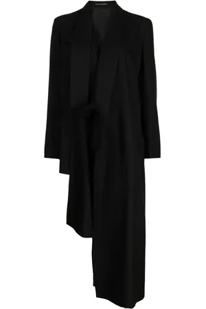 YOHJI YAMAMOTO Abrigo asimétrico con diseño deconstruido