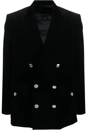 Balmain Blazer de pana con doble botonadura