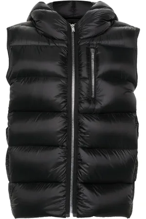 Rick Owens Chaleco capitonado con capucha