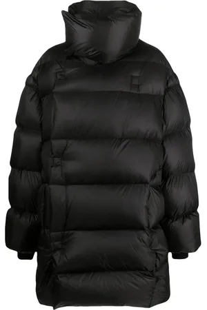 Rick Owens Abrigo capitonado con cuello alzado