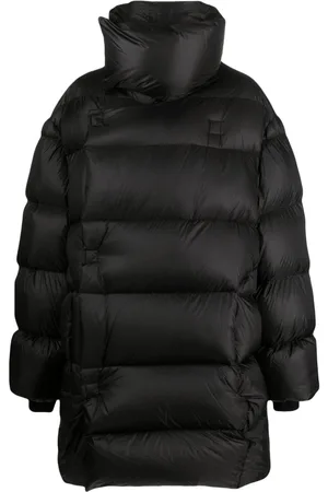 Rick Owens Abrigo capitonado con cuello alzado