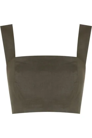 Lenny Niemeyer Top corto con cuello cuadrado