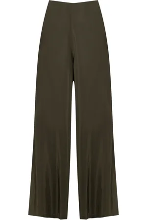 Lenny Niemeyer Pantalones palazzo de seda con cierre