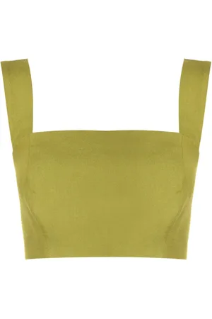 Lenny Niemeyer Top corto con cuello cuadrado