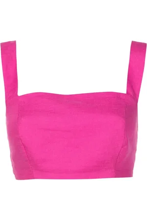 Lenny Niemeyer Top corto con cuello cuadrado