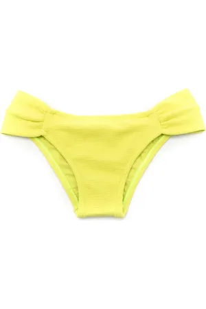 Lenny Niemeyer Bikini bottom tejido de canalé drapeado