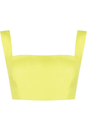 Lenny Niemeyer Top corto con cuello cuadrado