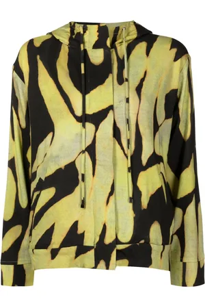 Lenny Niemeyer Hoodie con dos bolsillos y estampado militar