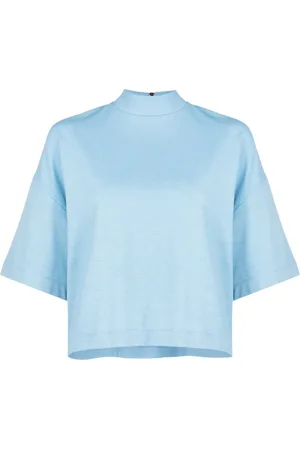 Lenny Niemeyer Top con cuello falso y medias mangas