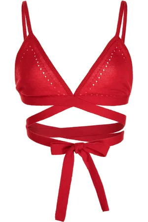 Kiki de Montparnasse Brasier de cachemira con diseño cruzado
