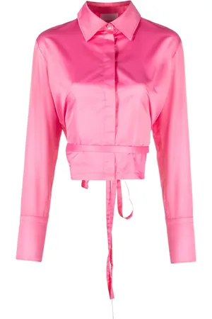 Patou Camisa corta con detalle de aberturas
