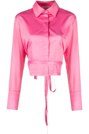 Patou Camisa corta con detalle de aberturas