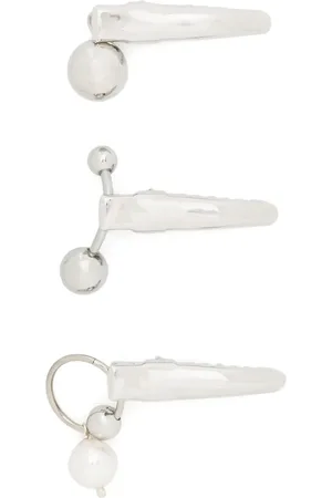 Justine Clenquet Pack de tres clips para el cabello con detalles de cristal