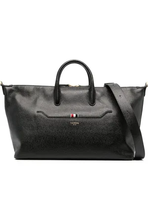 Thom Browne Bolsa de viaje con motivo de rayas RWB mediana