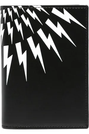 Neil Barrett Cartera plegable con motivo Thunderbolt