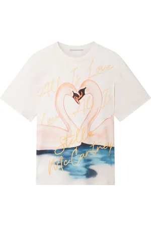 Stella McCartney Playera Kissing Swans