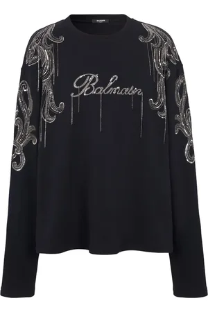 Balmain Suéter con logo bordado