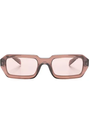 Prada Lentes de sol con armazón rectangular y micas oscuras