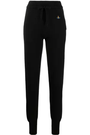 Vivienne Westwood Pantalones tapered con logo Orb bordado