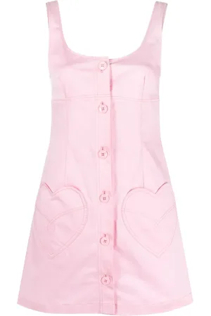 Moschino Vestido midi con motivo de corazones