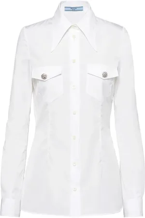 Prada Camisa de popelina con botones