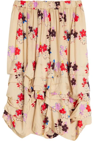 Comme des Garçons Falda con estampado floral