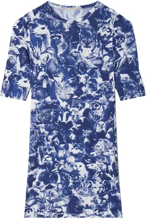 Stella McCartney Vestido corto con estampado Animal Forest