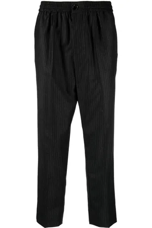 Ami Pantalones capri con rayas diplomáticas estampadas