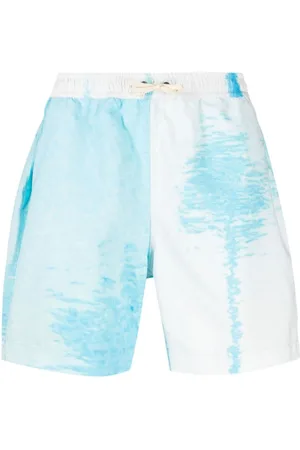 BLUE SKY INN Shorts de playa con estampado abstracto