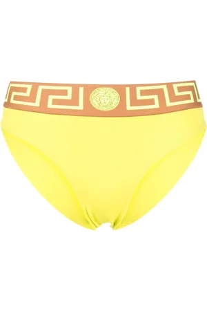 VERSACE Bikini bottom con motivo Greca