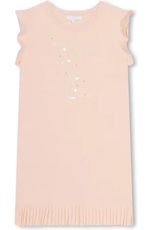 Chloé Vestido con estrella estampada y flecos