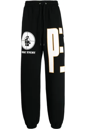 NEIGHBORHOOD Pants con logo estampado de x Public Enemy