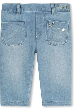 Chloé Jeans rectos con bolsillos de parche