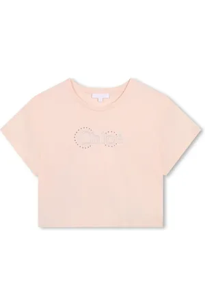 Chloé Playera con cuello redondo y logo bordado