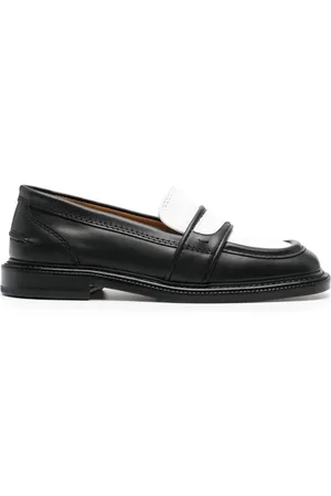 Maison Kitsuné Mocasines con paneles y tacón de 25mm
