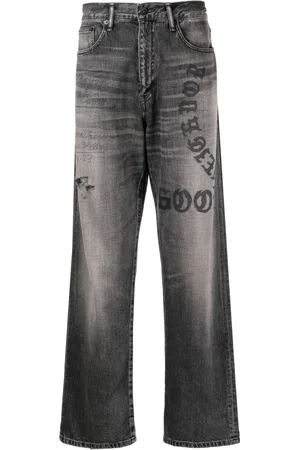 NEIGHBORHOOD Jeans rectos con estampado gráfico