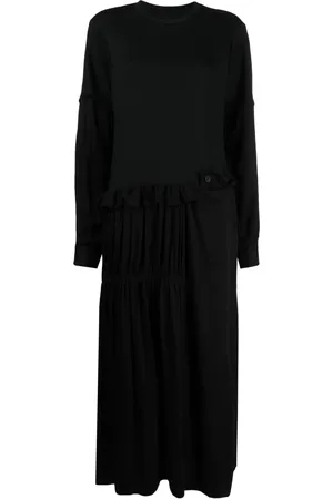 YOHJI YAMAMOTO Vestido largo con paneles