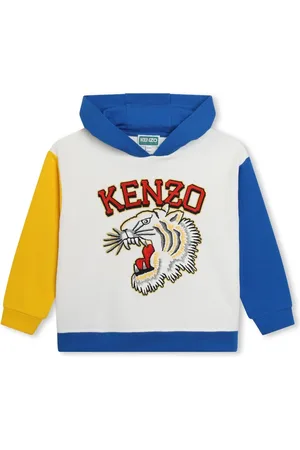 Kenzo Hoodie con diseño color block y logo bordado