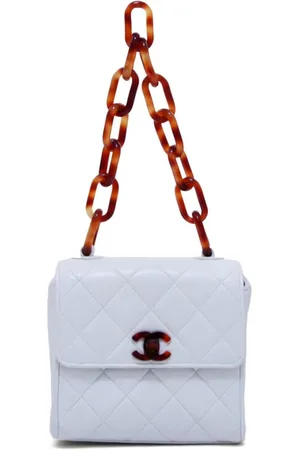 CHANEL Bolsa de hombro con efecto de carey CC 1992