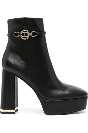 Twin-Set Botas con placa del logo y tacón de 125mm